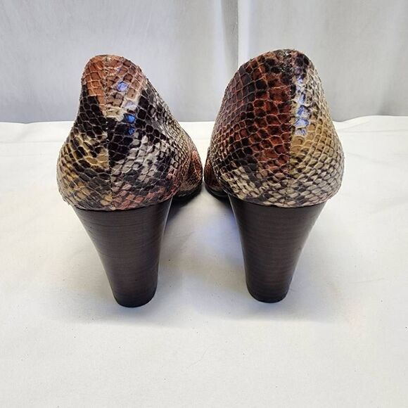 Calvin Klein Renni Snake Skin Python Heels Size 10 - Picture 7 of 16